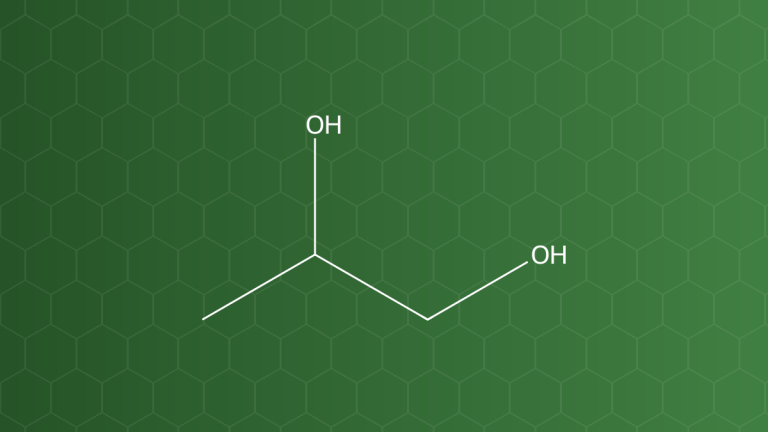 Propylene Glycol (Propylen glycol) – Dung môi, giữ ẩm, bảo quản, hóa dẻo – công thức cấu tạo