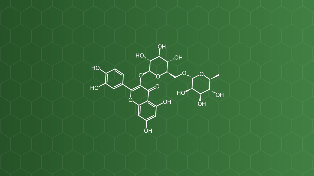 Rutin (Rutosid) – Flavonoid glycosid – công thức cấu tạo