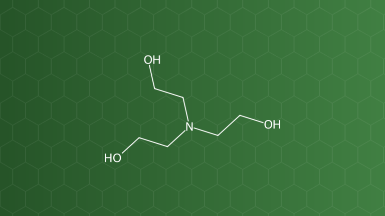 Triethanolamine (Triethanolamin (TEA)) – Kiềm hóa, nhũ hóa (xà phòng TEA) – công thức cấu tạo