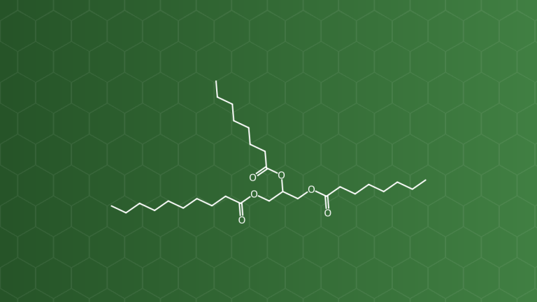 Medium-chain Triglycerides (Triglycerid mạch trung bình (MCT)) – Dung môi, nhũ hóa, tạo hỗn dịch – công thức cấu tạo