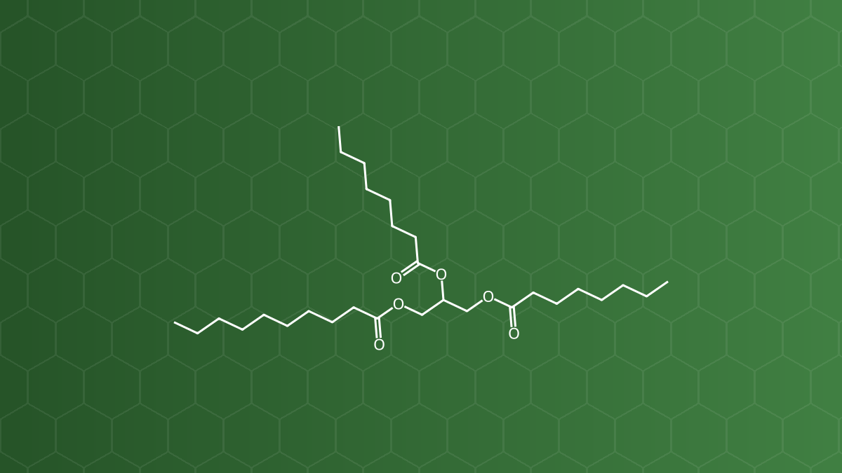 Medium-chain Triglycerides (Triglycerid mạch trung bình (MCT)) – Dung môi, nhũ hóa, tạo hỗn dịch – công thức cấu tạo