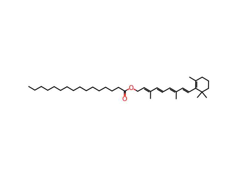 Công thức cấu tạo Vitamin A Palmitate dạng dầu