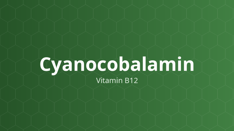 Cyanocobalamin (Vitamin B12) – Vitamin tan trong nước
